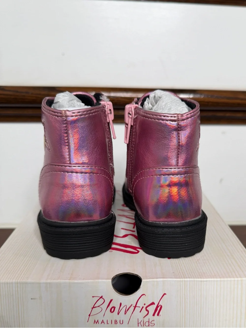 Blowfish Malibu Infant Girl’s Rena Toddler Oxford Boot Fuchsia Pink, 7
